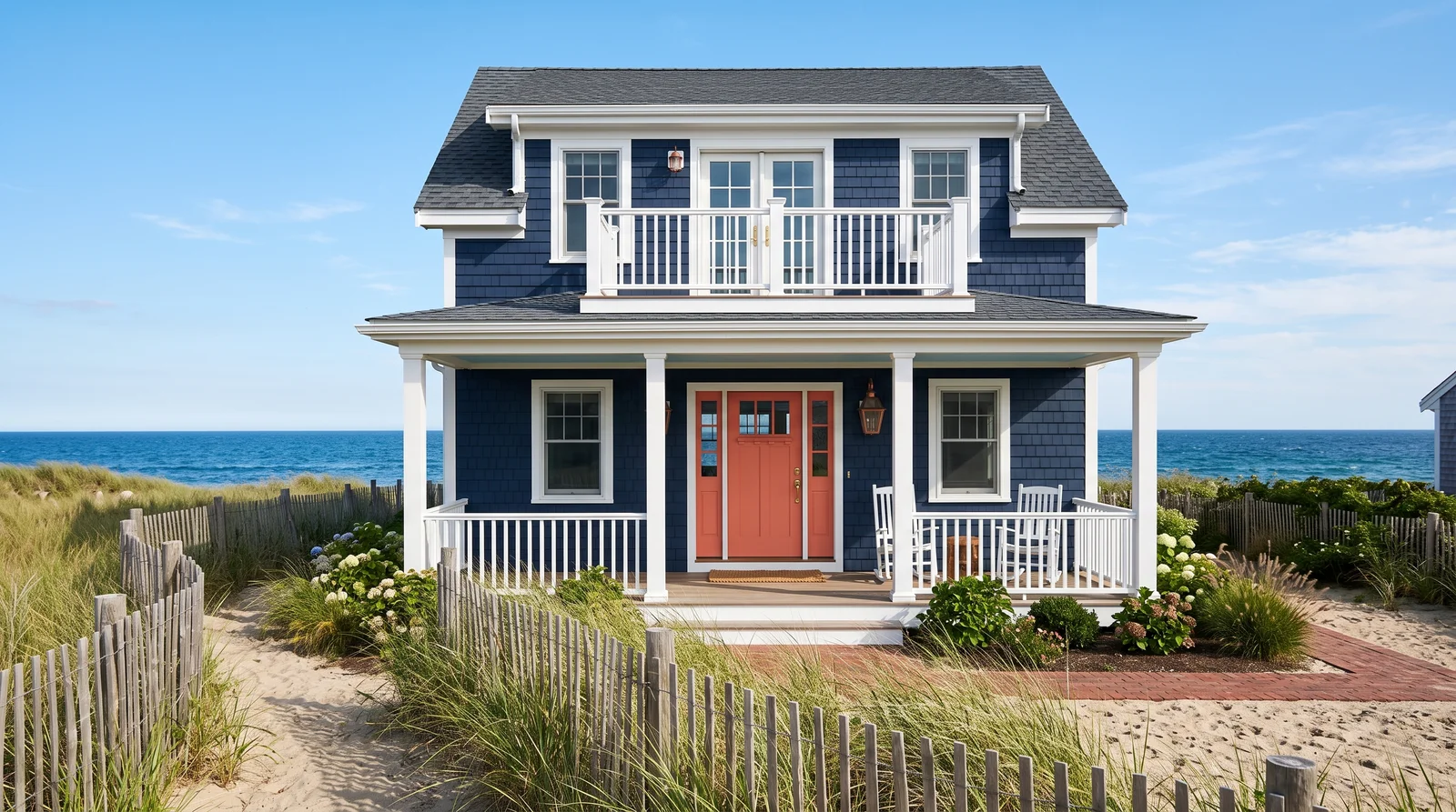 Bold Navy Beach House