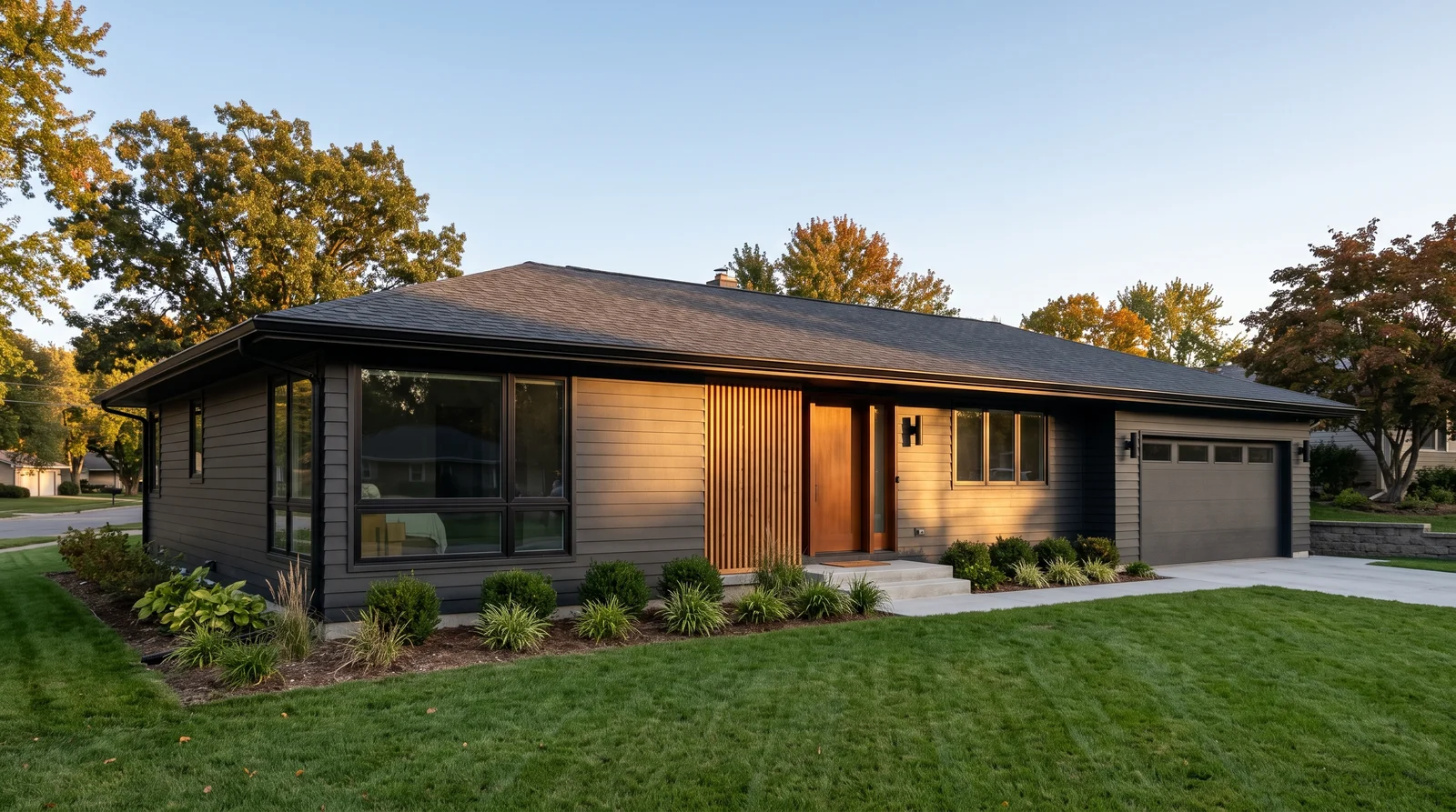 Modern Dark Ranch In Iron Ore