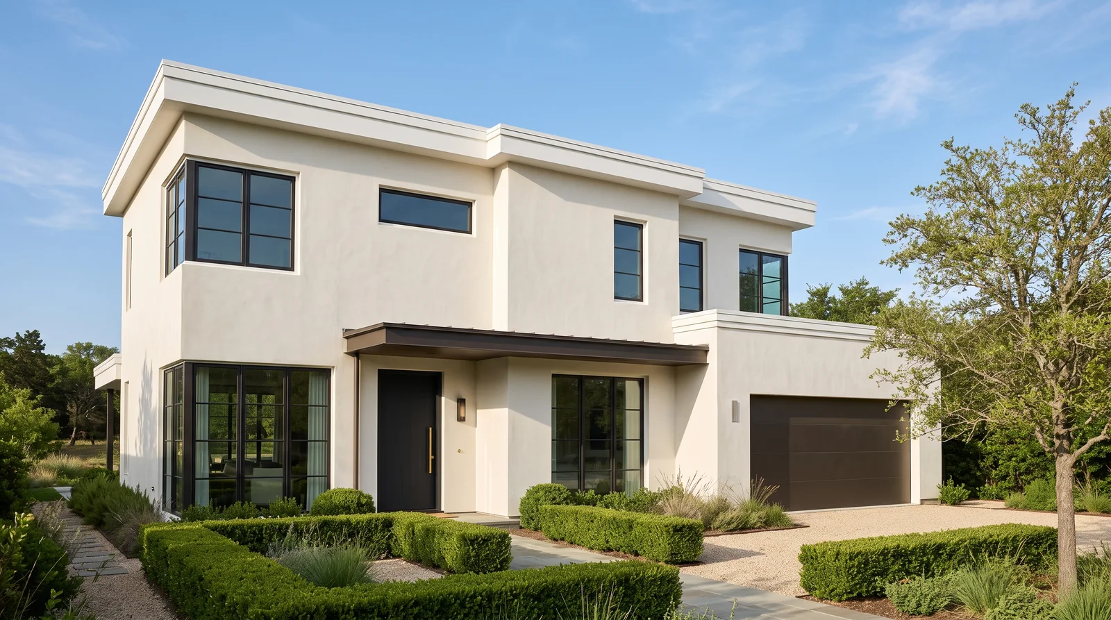 Warm White Modern Stucco