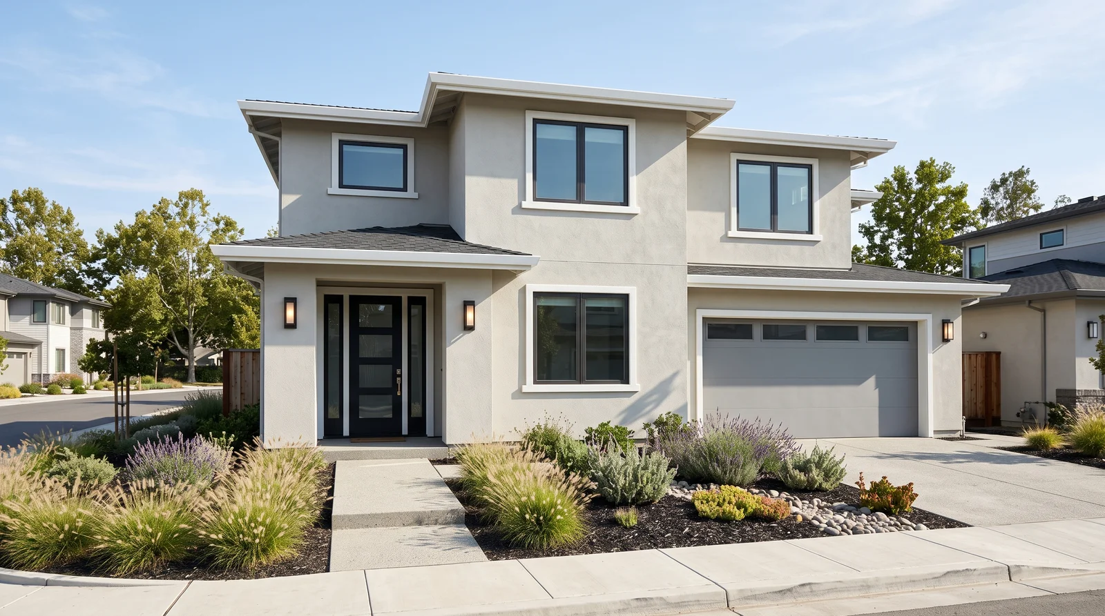 Greige Contemporary Stucco
