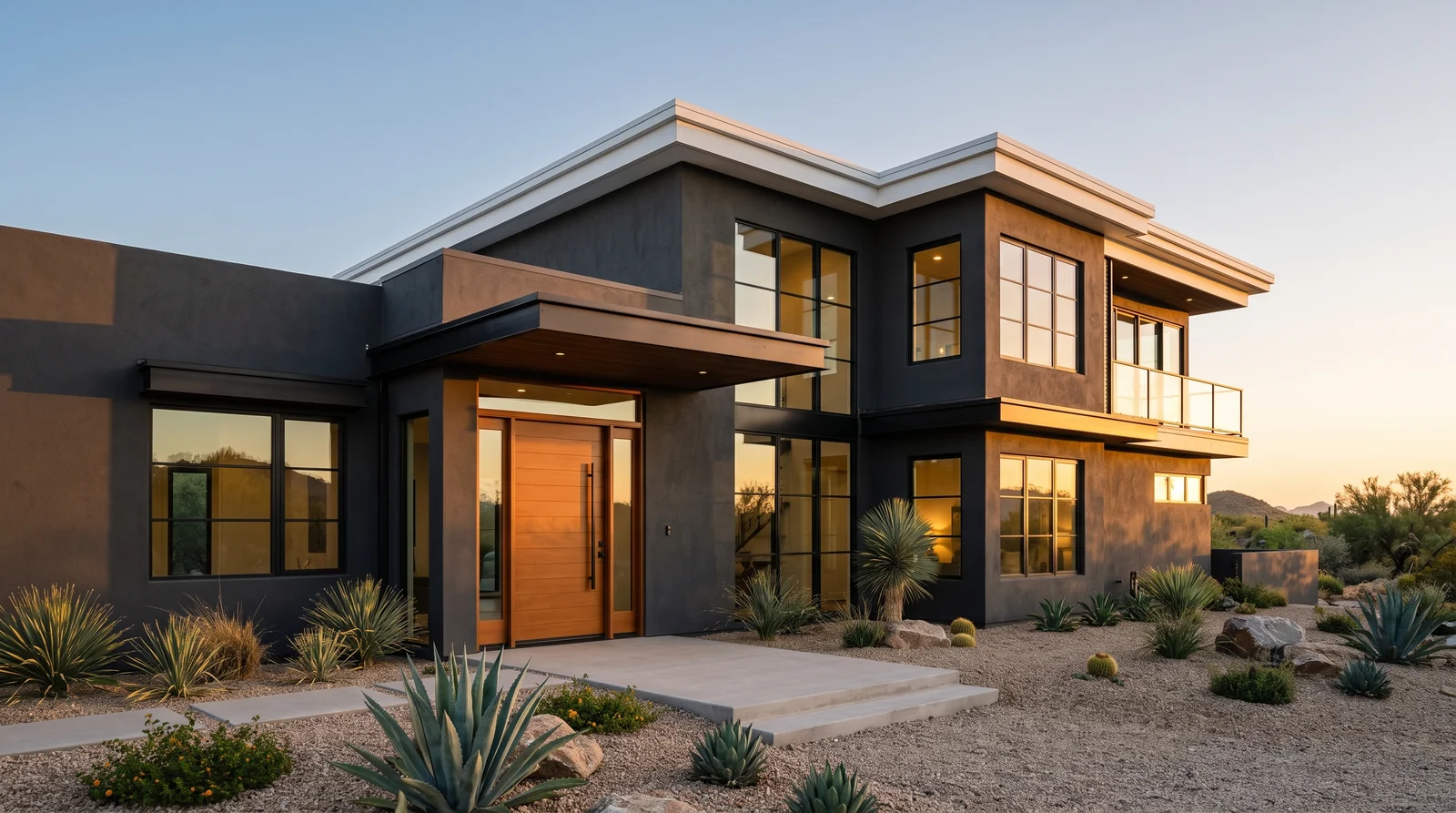 Dark Modern Stucco