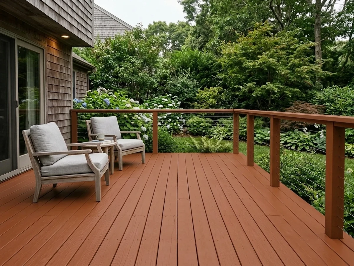 Fall Leaves on a deck