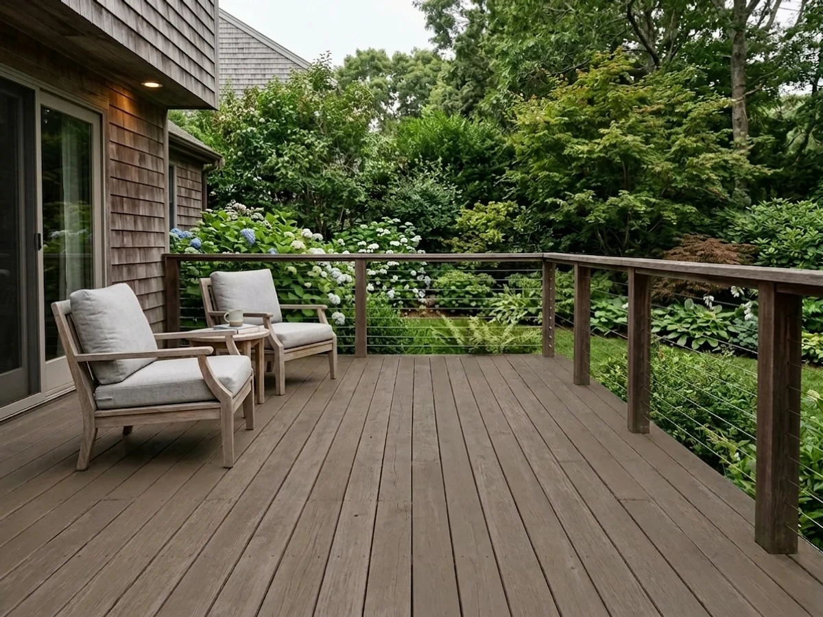Dixon Brown on a deck