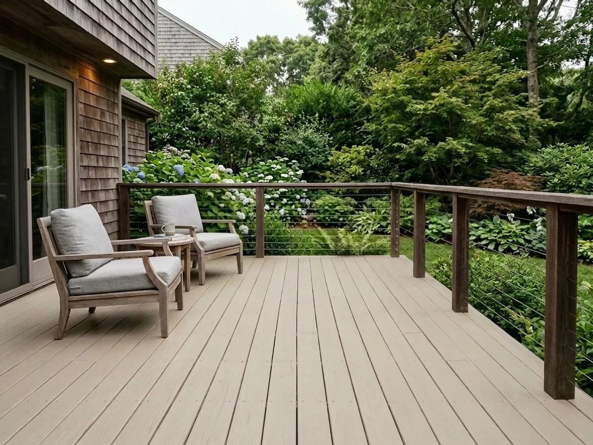 Accessible Beige on a deck