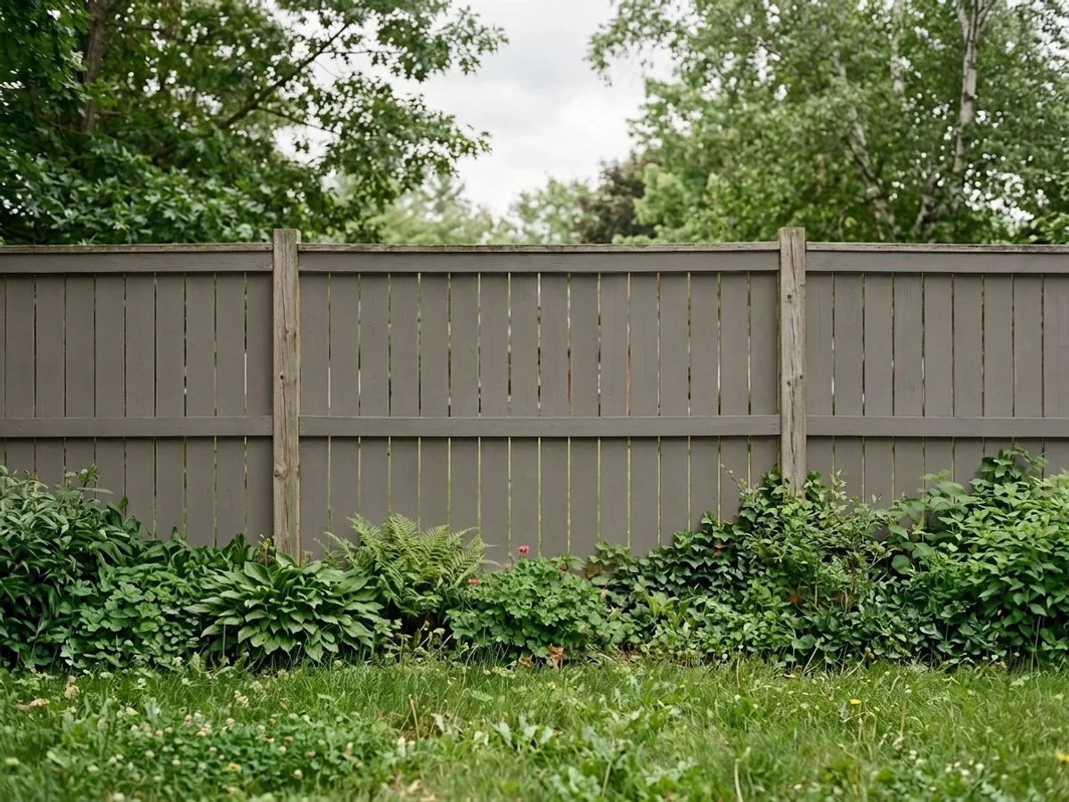 Gauntlet Gray on a fence