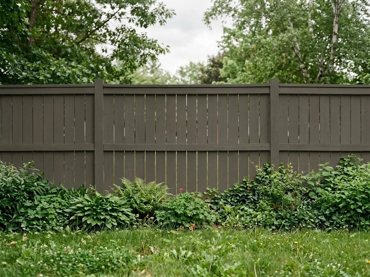 Urbane Bronze on a fence