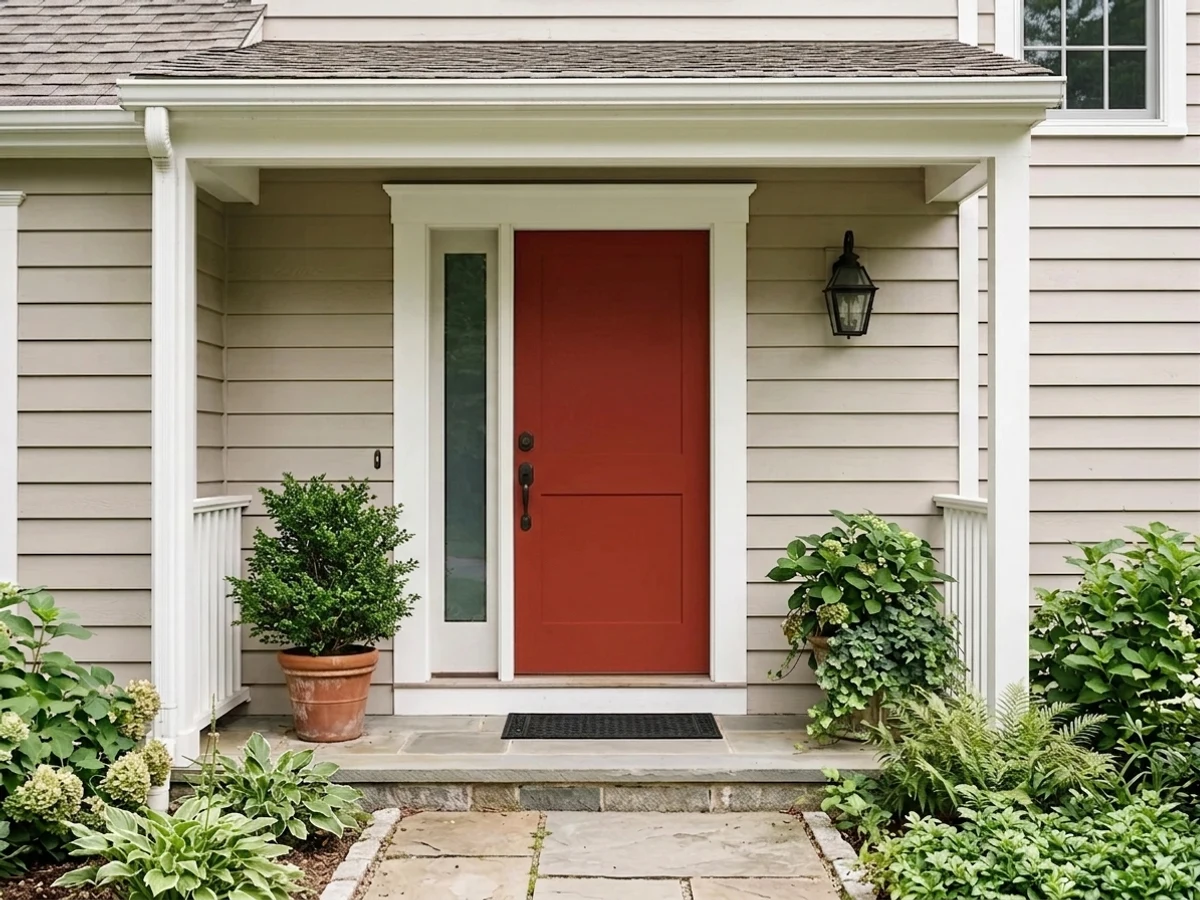 Million Dollar Red on a door