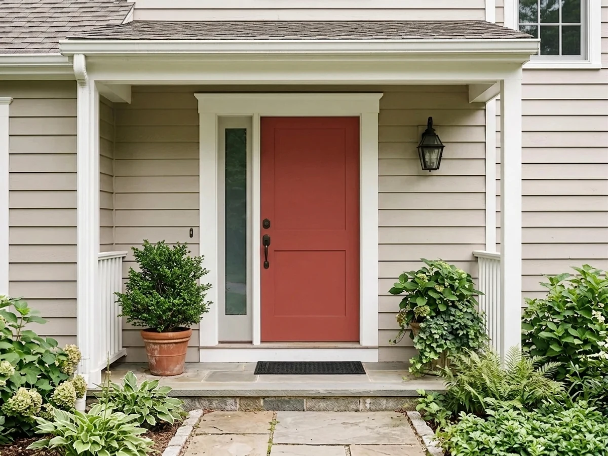 Red Tomato on a door