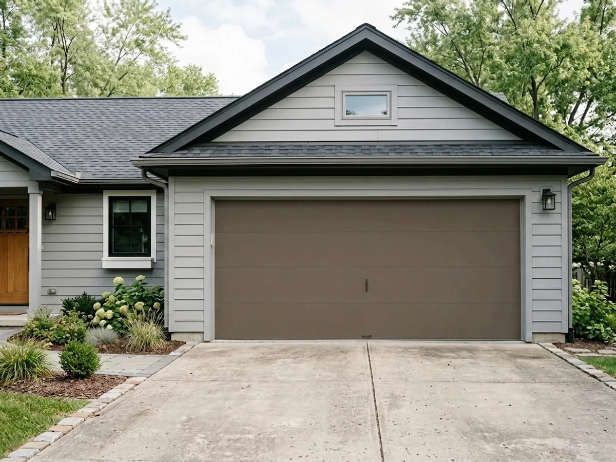 Dixon Brown on a garage