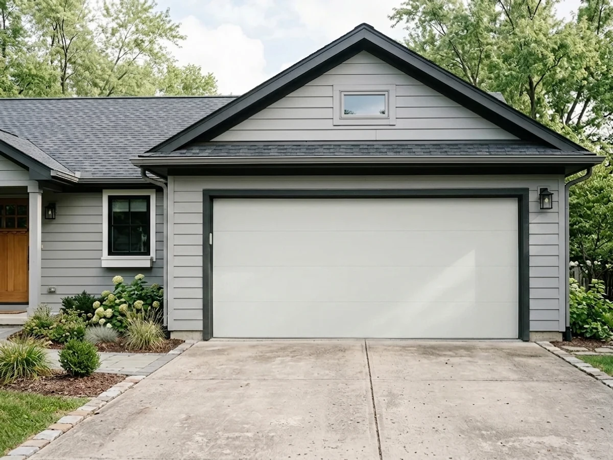 Horizon on a garage