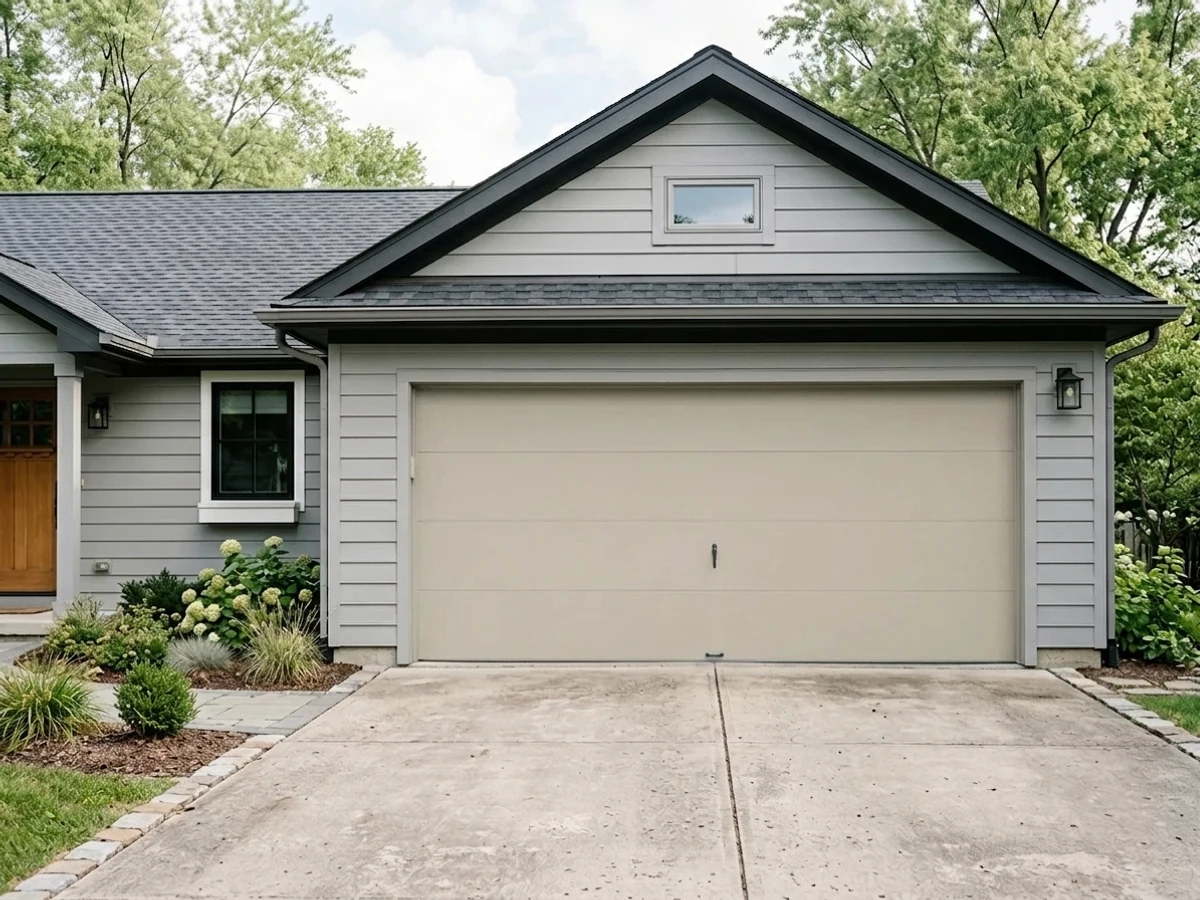 Revere Pewter on a garage