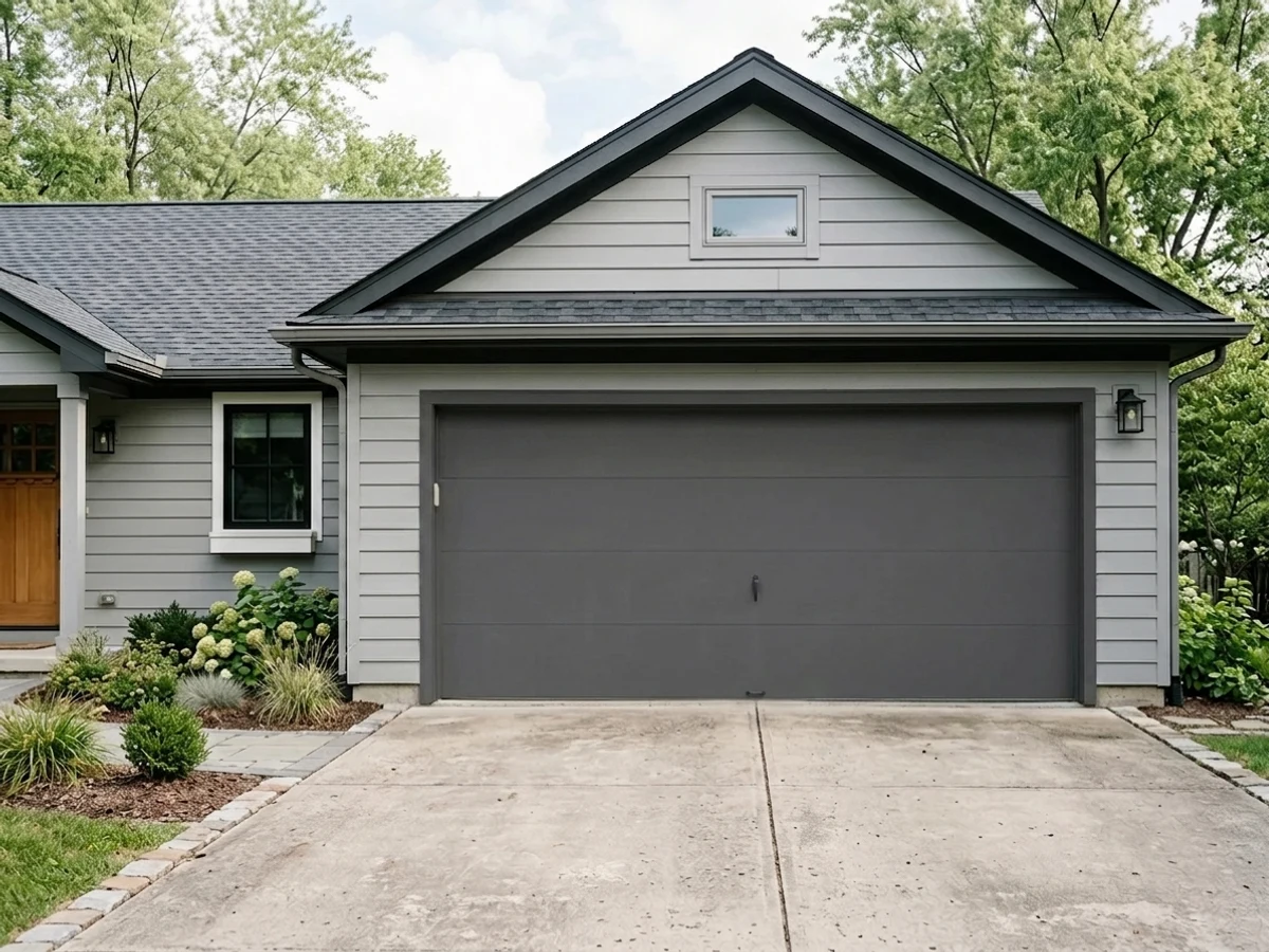 Fired Bronze on a garage