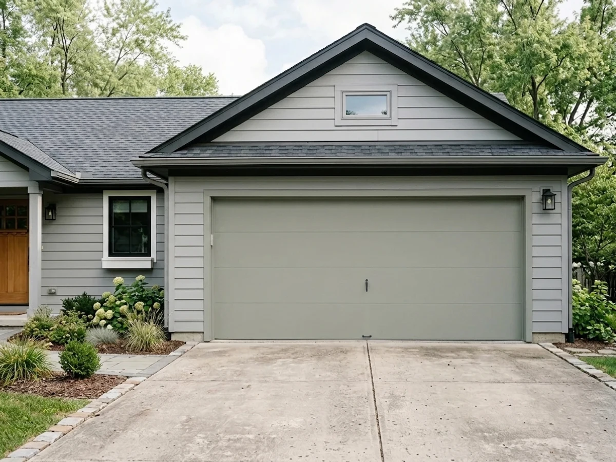 French Gray on a garage