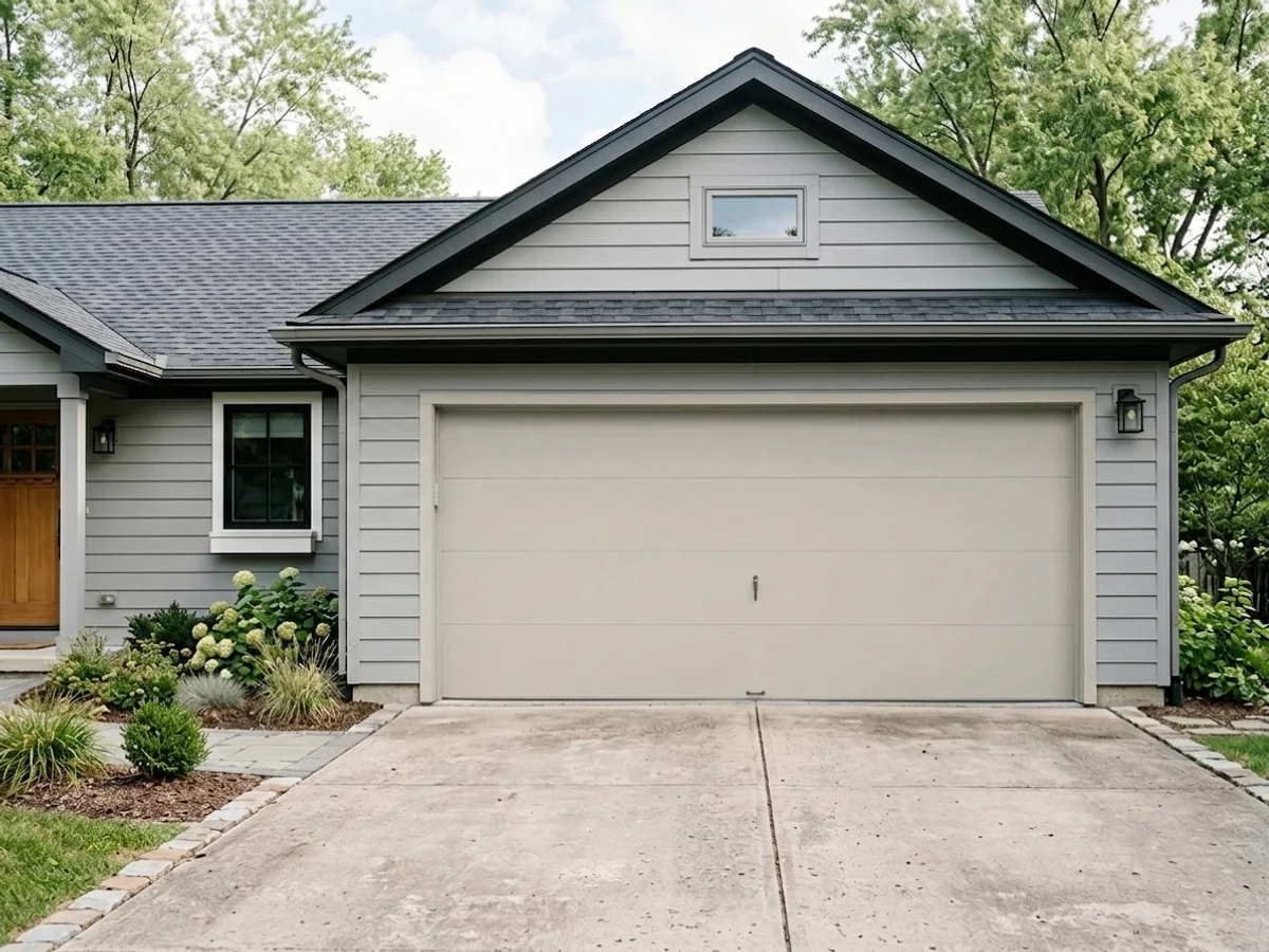 Agreeable Gray on a garage
