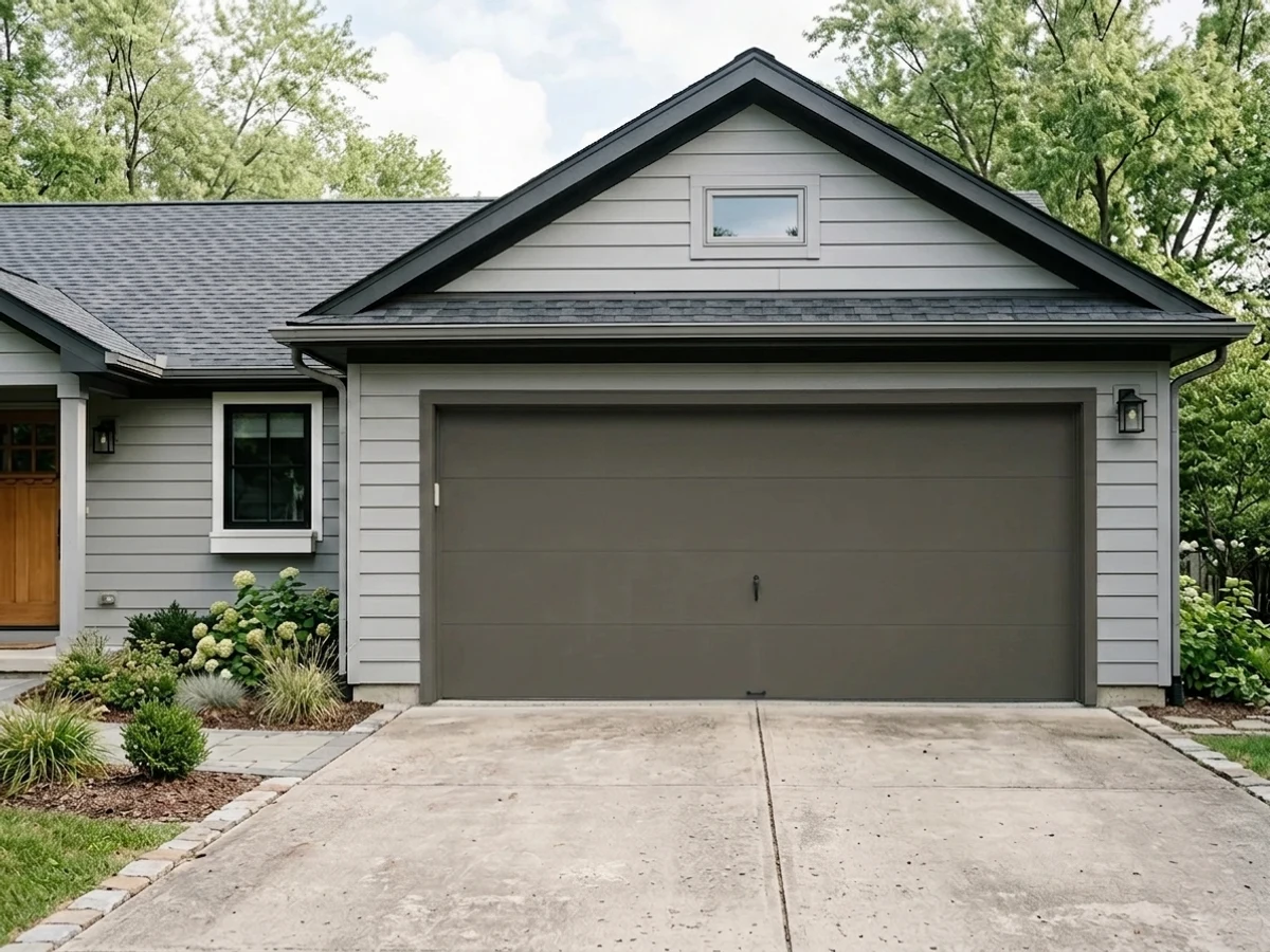 Urbane Bronze on a garage