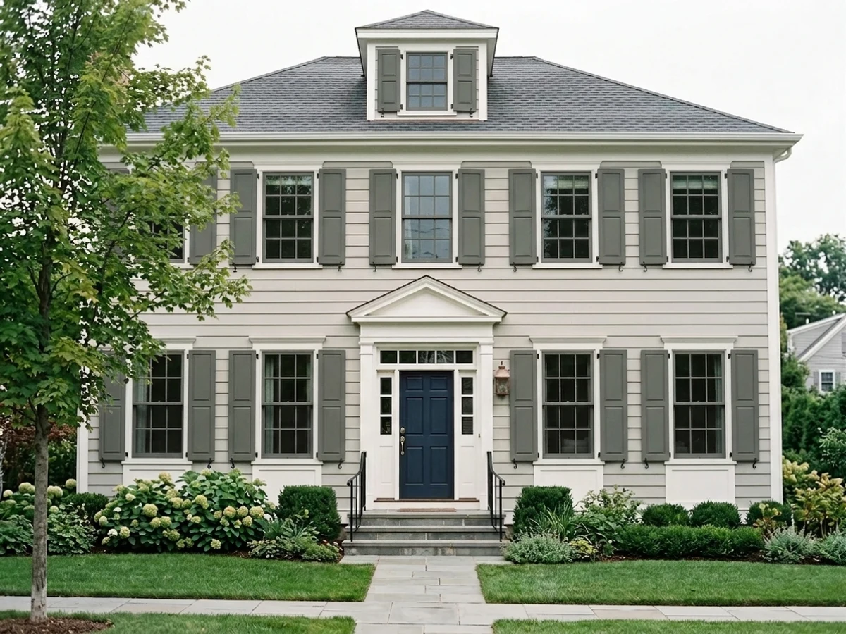 Pewter Green on a shutters