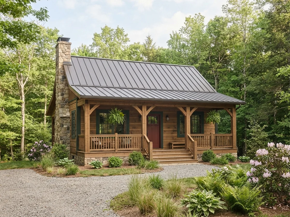 Honey Logs & Forest Green scheme