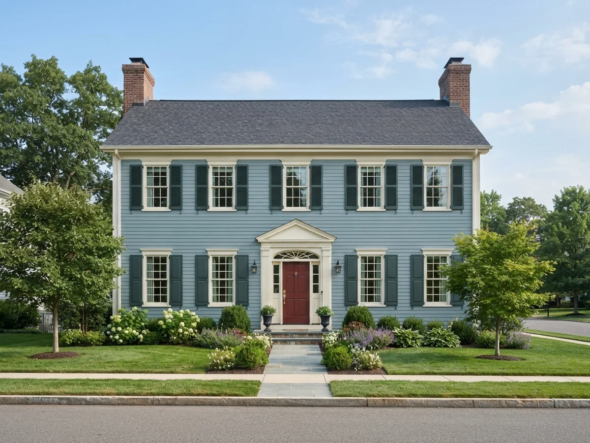 Williamsburg Blue & Cream scheme