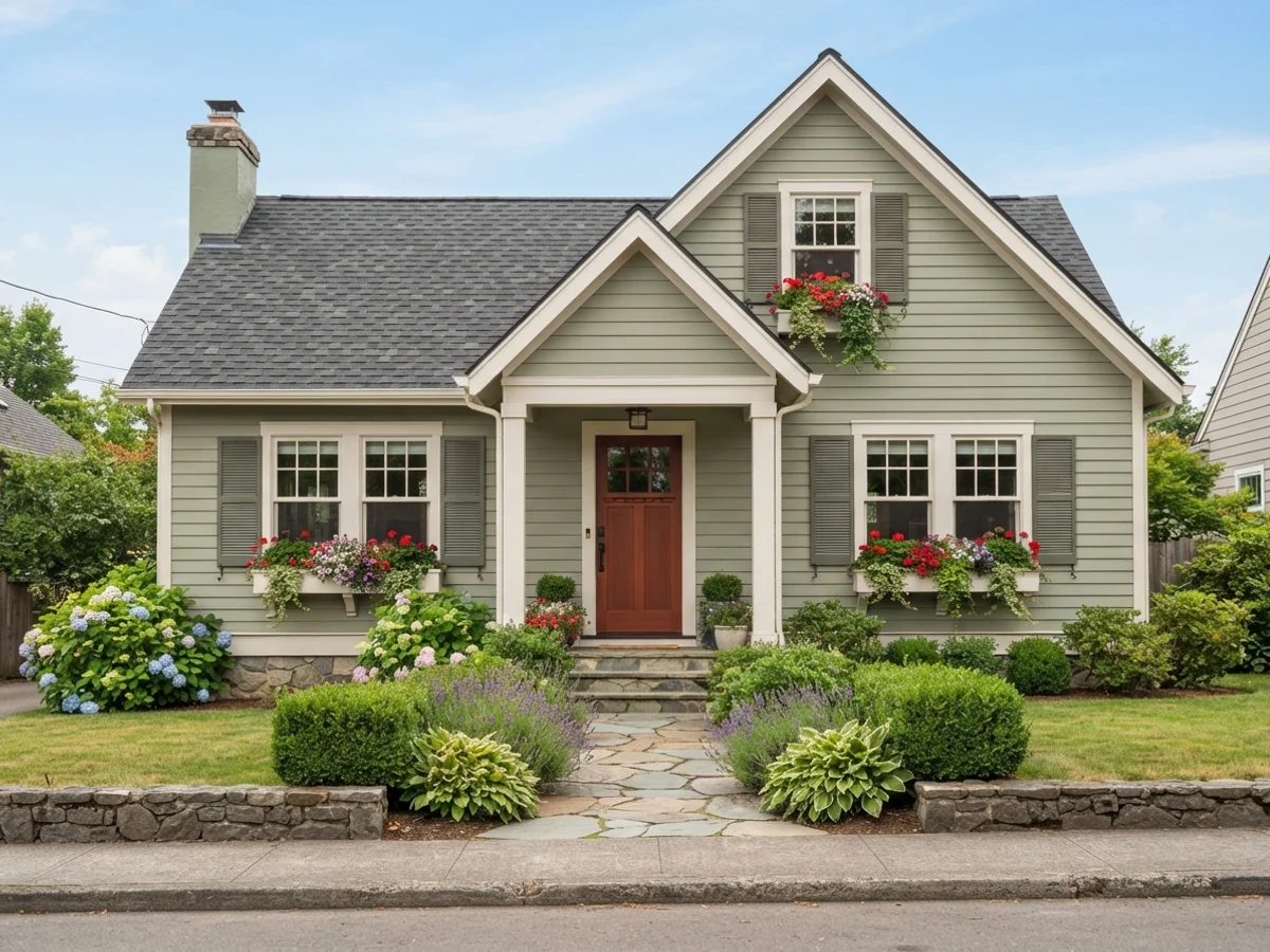 Sage-Green Body cottage scheme