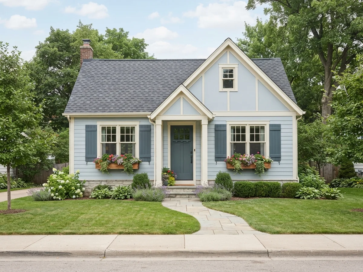 Storybook Gray-Blue cottage scheme