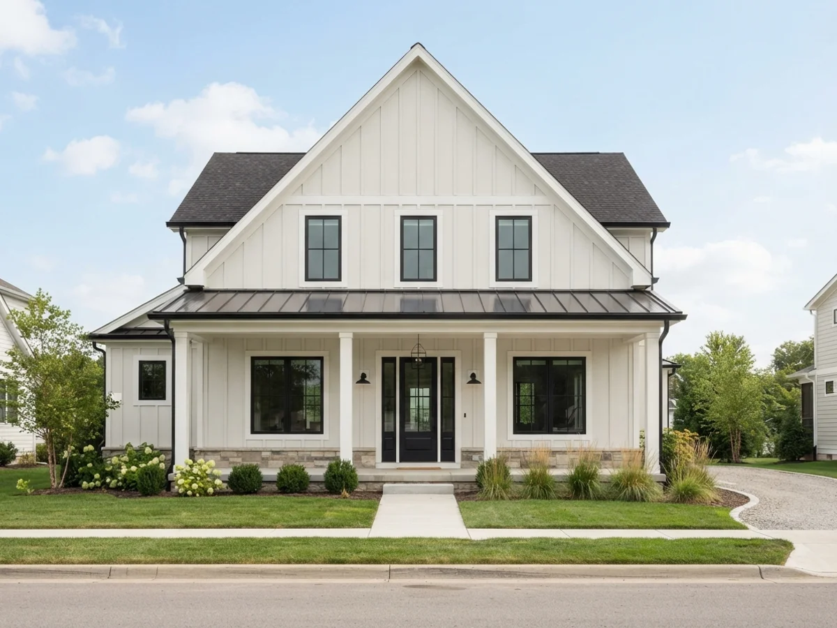 Classic White Farmhouse farmhouse exterior scheme