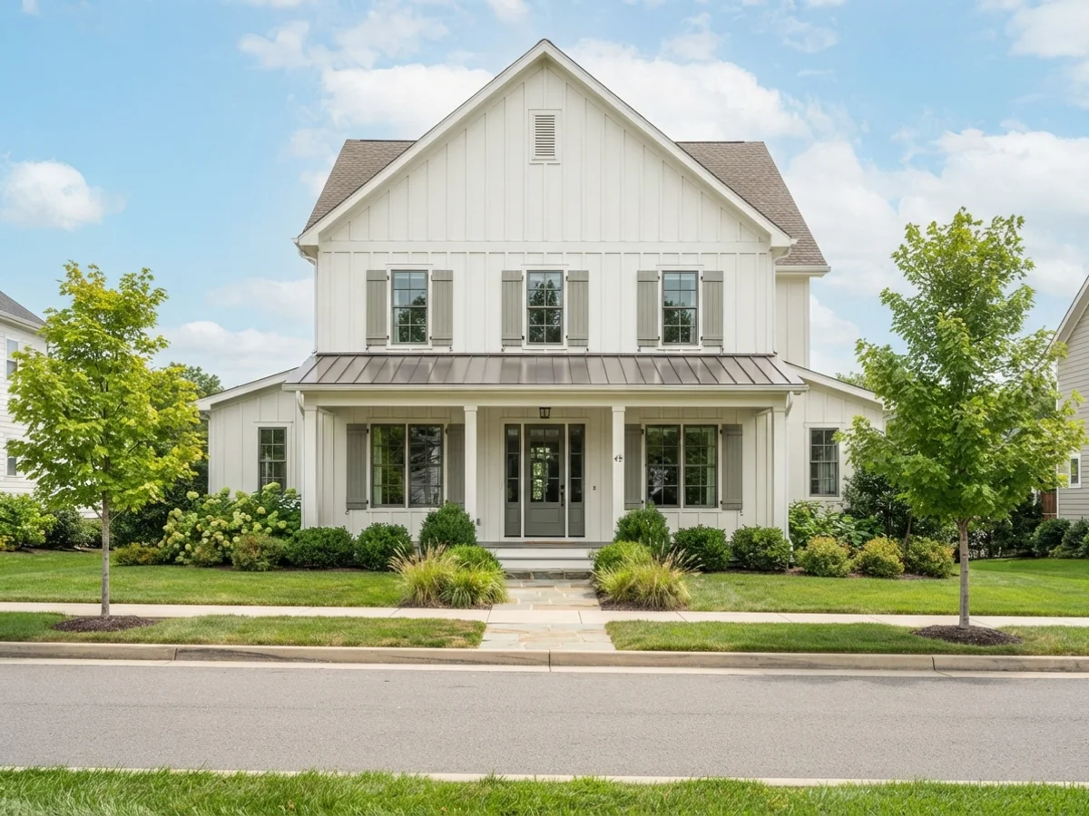 Sage-Door Farmhouse farmhouse exterior scheme
