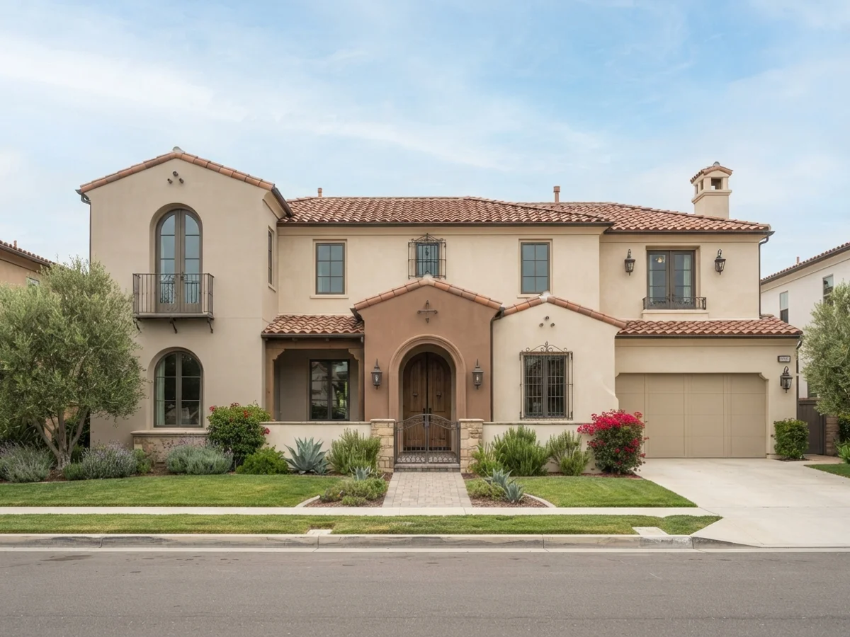 Desert Earth Tones stucco house scheme