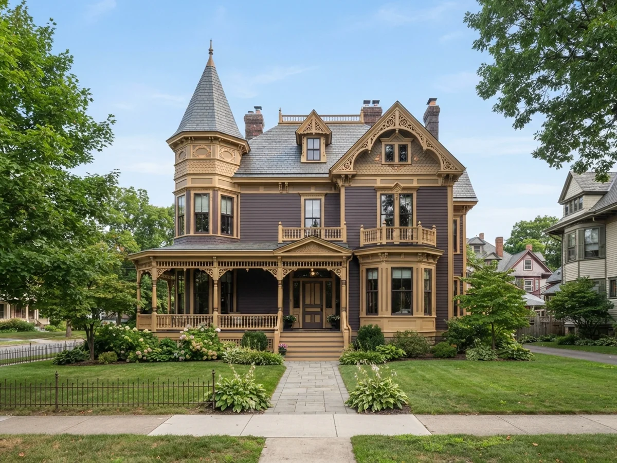 Plum & Gold victorian scheme