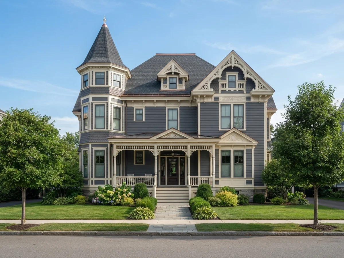 Restrained two-color victorian scheme